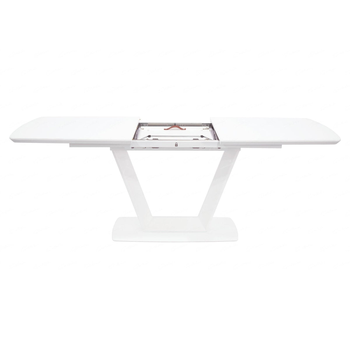 Glass Top Dining Table for 4 to 6 People Extending - Logato
