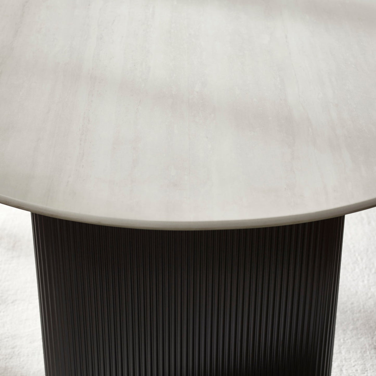 Glass Top Dining Table for 4 to 6 People Oval - Bolivia