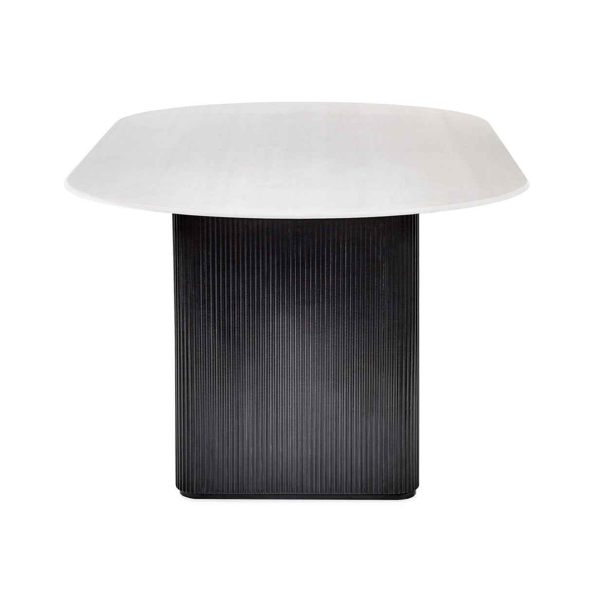 Glass Top Dining Table for 4 to 6 People Oval - Bolivia