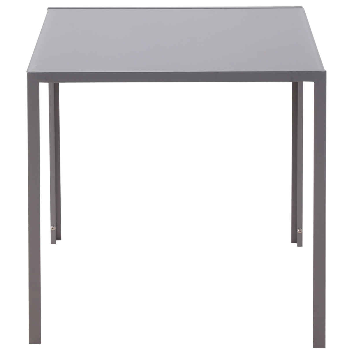Glass Top Kitchen Dining Table Square for 2 to 4 People - Velmora
