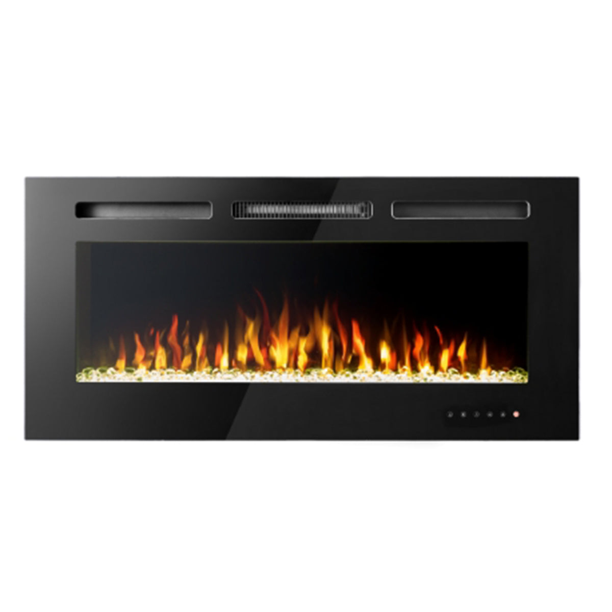 Glass Wall Insert or Mounted Electric Fire With Wi-Fi 50 Inch - Luminis