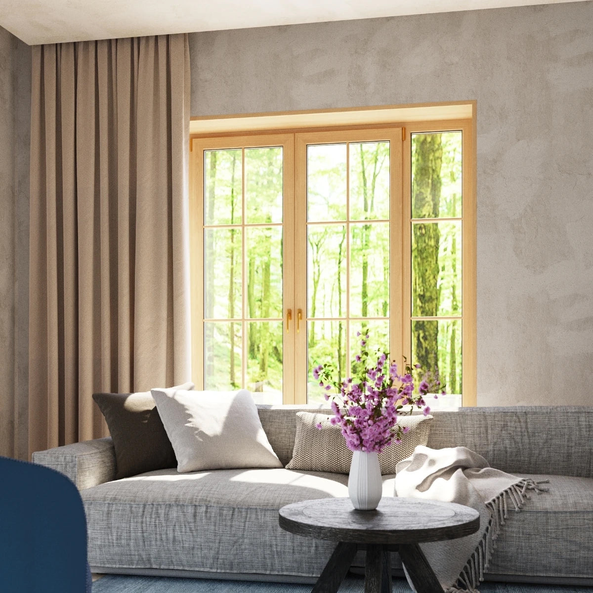 Glass Wall Light With Vici Lamp - Deep Space