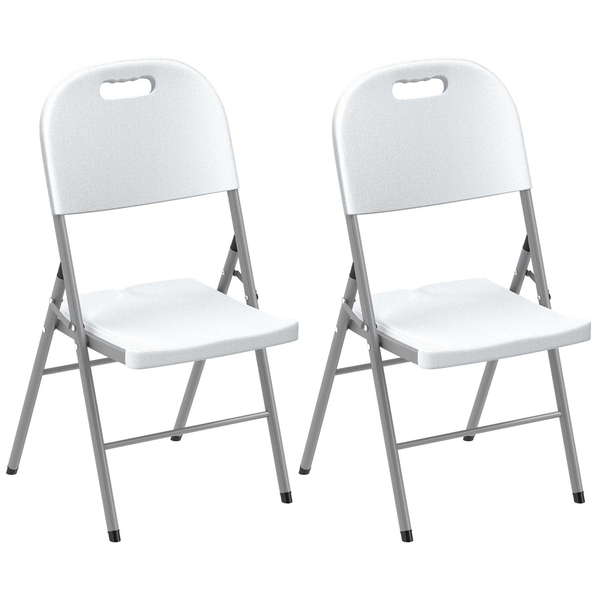 HDPE Foldable Garden Chairs in Set of 2 - Velmora