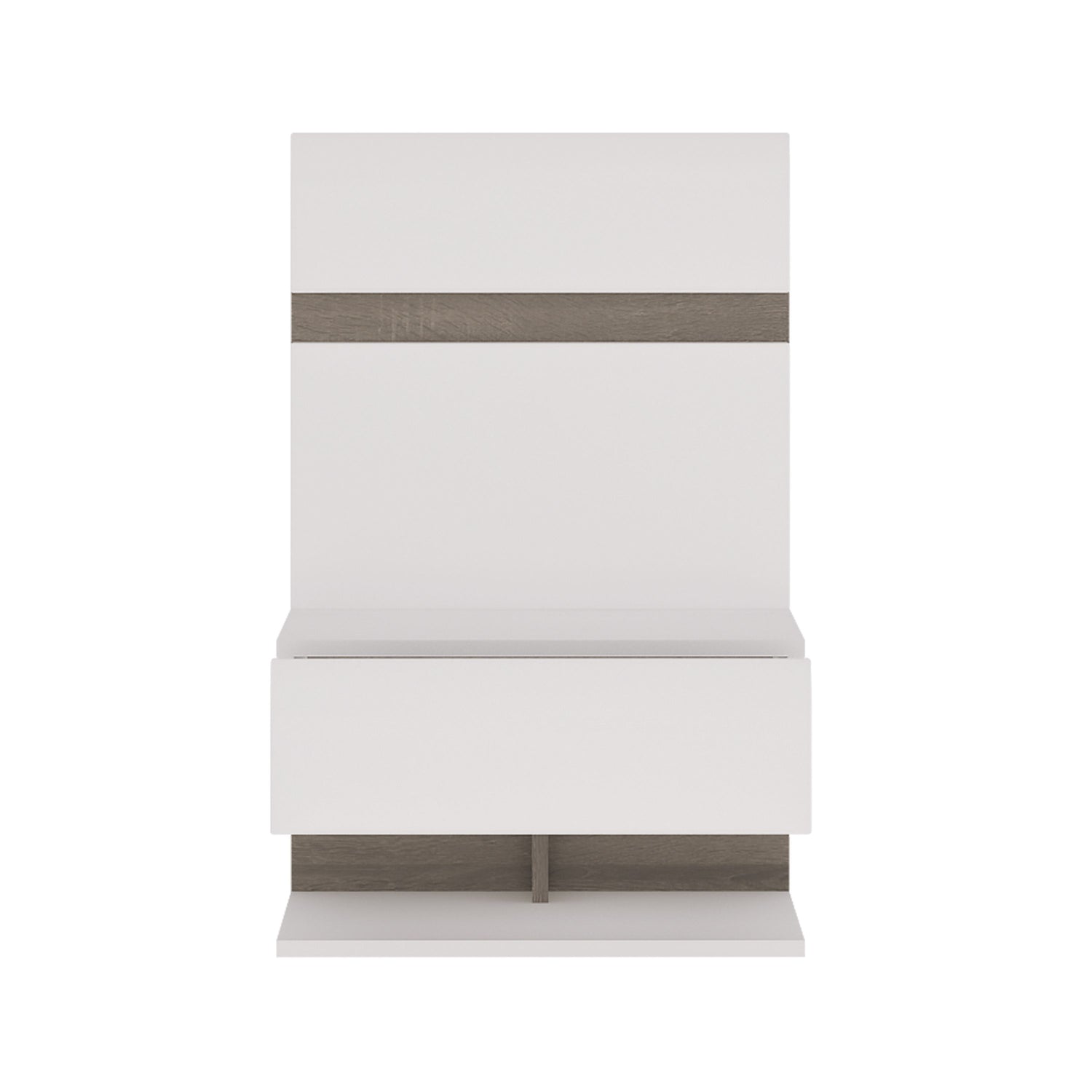 High Gloss Bedside Cabinet for Bed With 1 Drawer - Chelsea