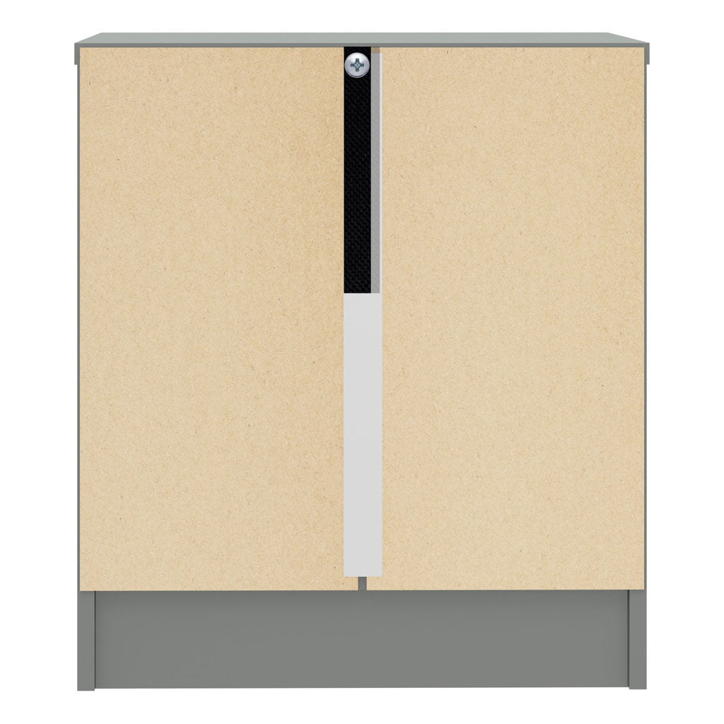 High Gloss Bedside Cabinet With 1 Drawer - Denver