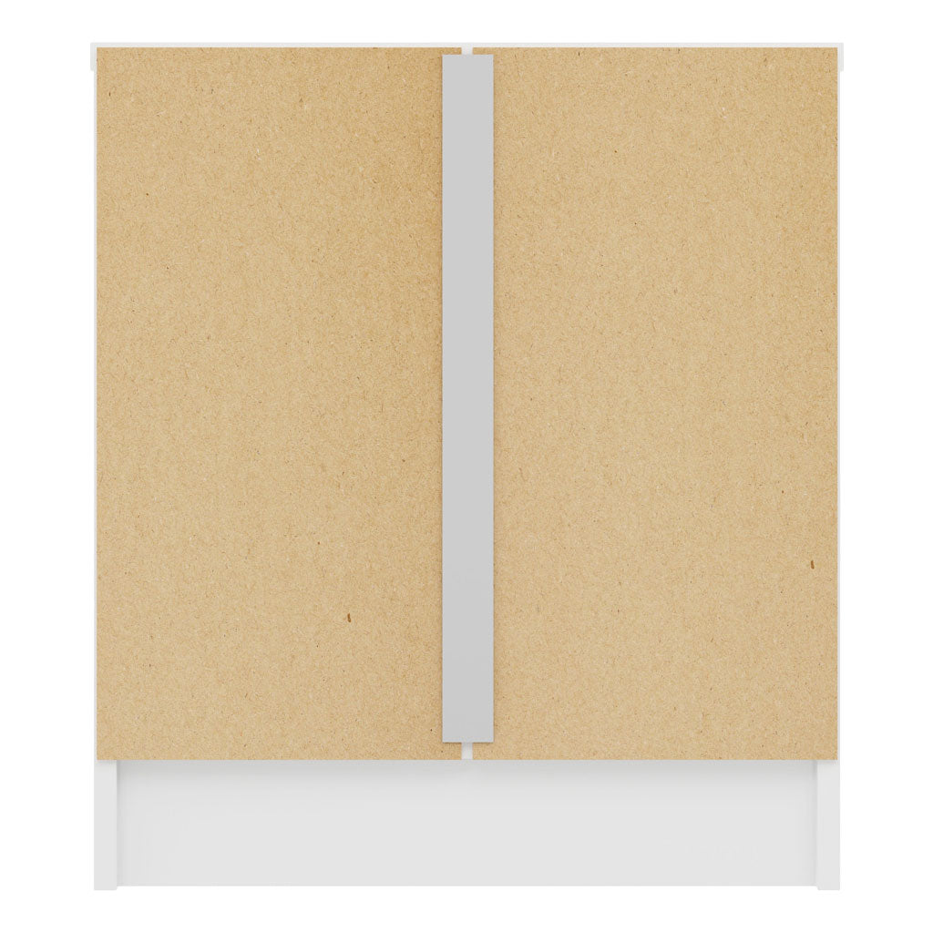 High Gloss Bedside Cabinet With 1 Drawer - Denver