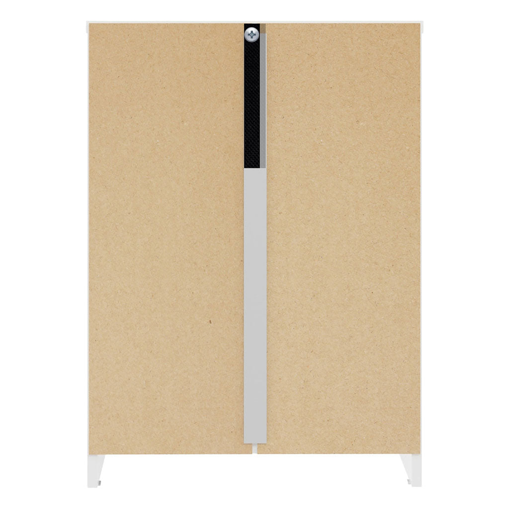 High Gloss Bedside Cabinet With 3 Drawers - Denver