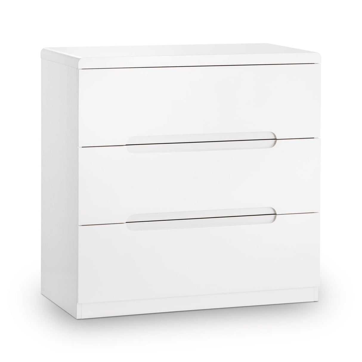 High Gloss Chest Of 3 Drawers - Manhattan