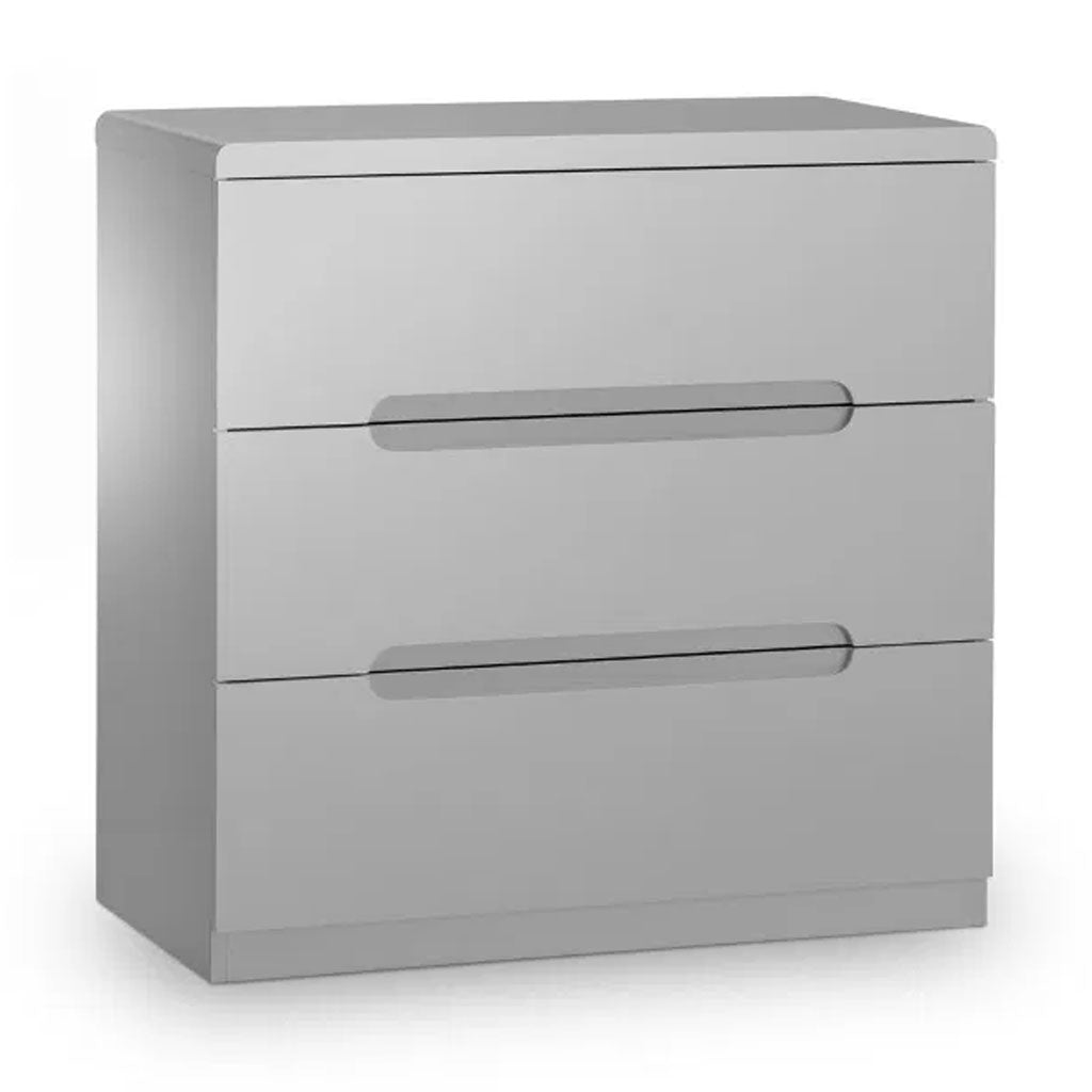High Gloss Chest Of 3 Drawers - Manhattan