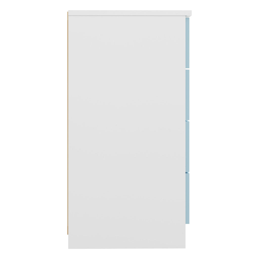High Gloss Chest Of 4 Drawers - Denver