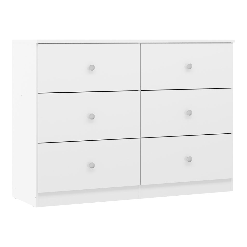 High Gloss Chest Of 6 Drawers - Denver