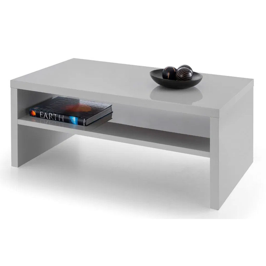 High Gloss Coffee Table With Undershelf - Metro