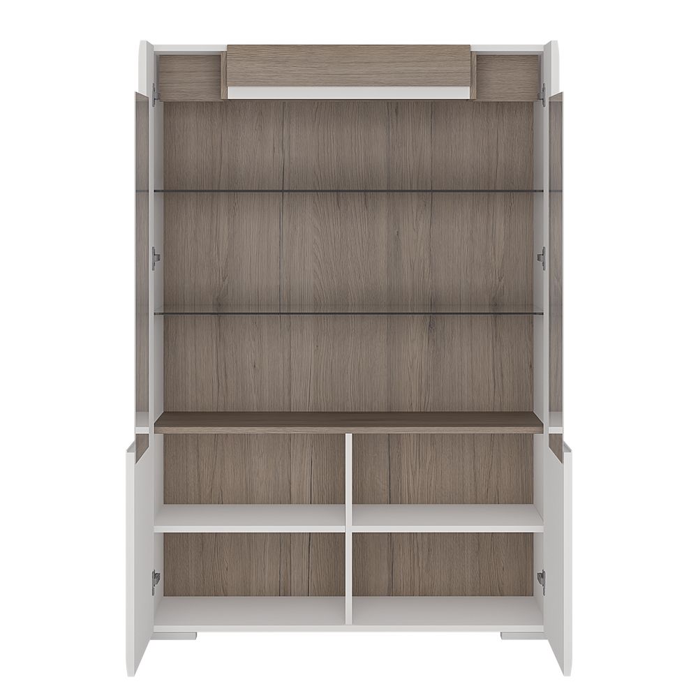 High Gloss Display Cabinet With 2 Doors - Toronto