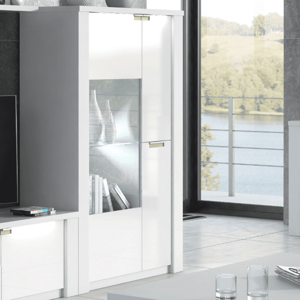 High Gloss Display Cabinet 3 Doors - Ithaca