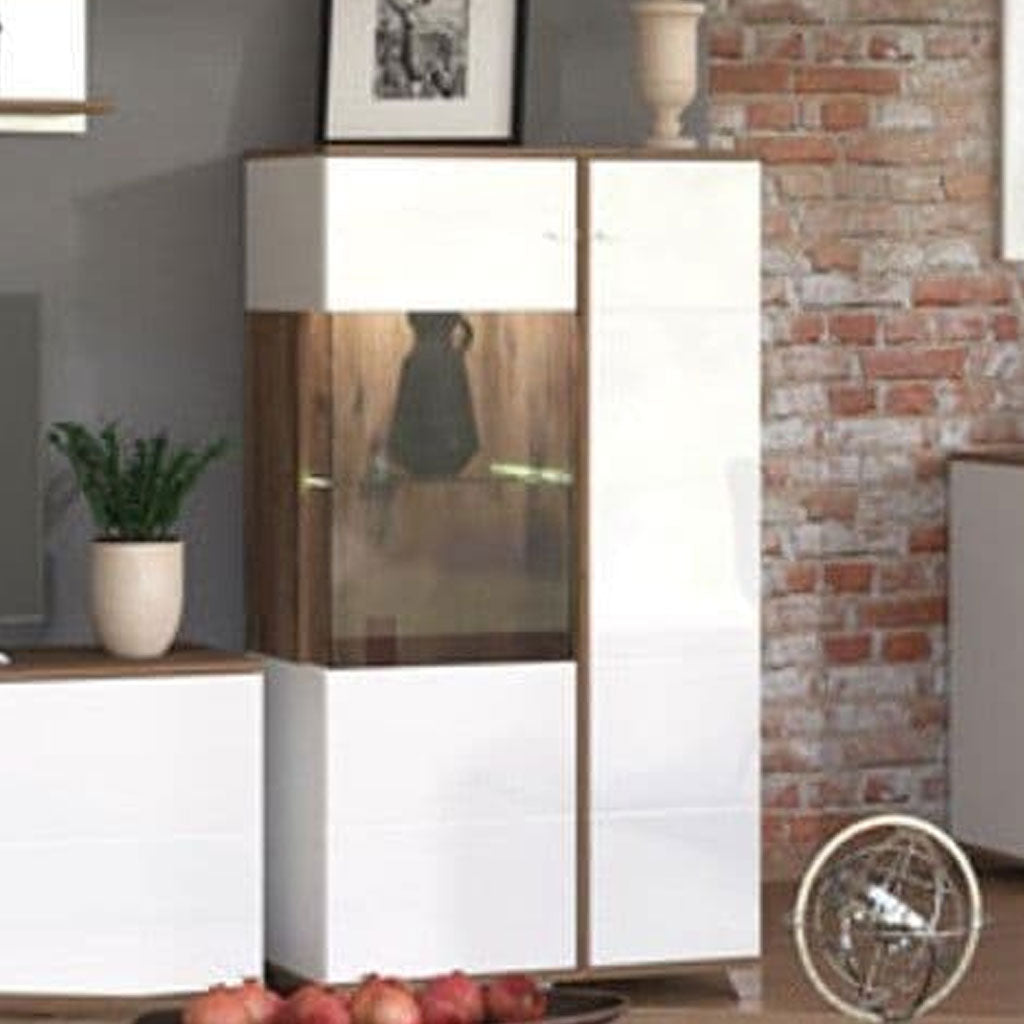 High Gloss Display Cabinet Low With 2 Doors - Minot