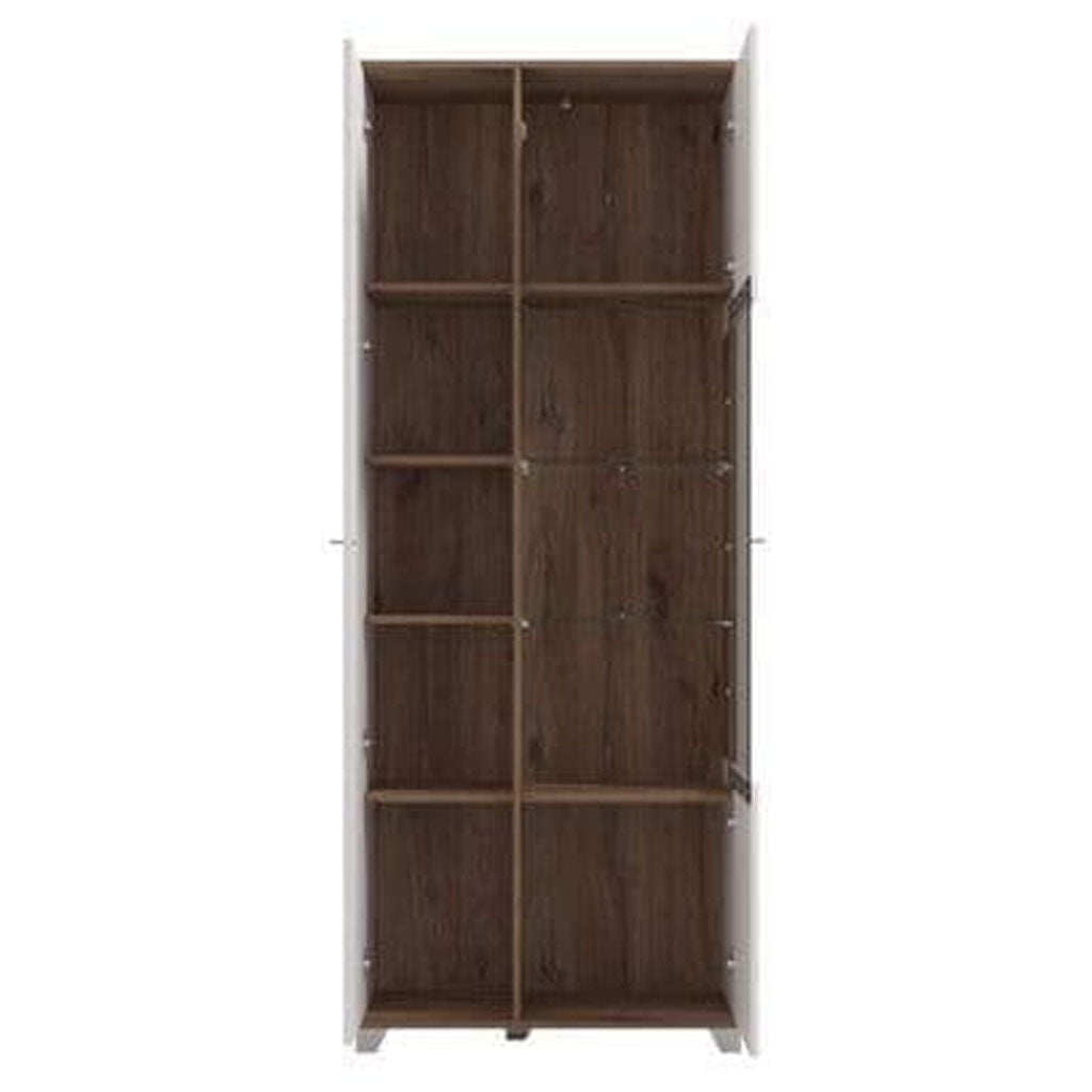 High Gloss Display Cabinet Tall With 2 Doors - Minot