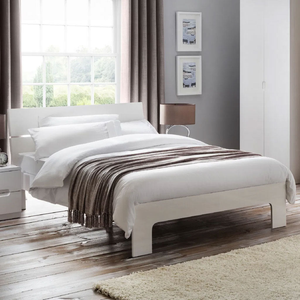 High Gloss Double Bed - Manhattan