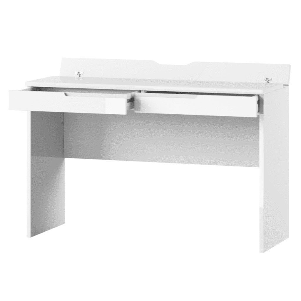 High Gloss Dressing Table With 2 Drawers - Salina