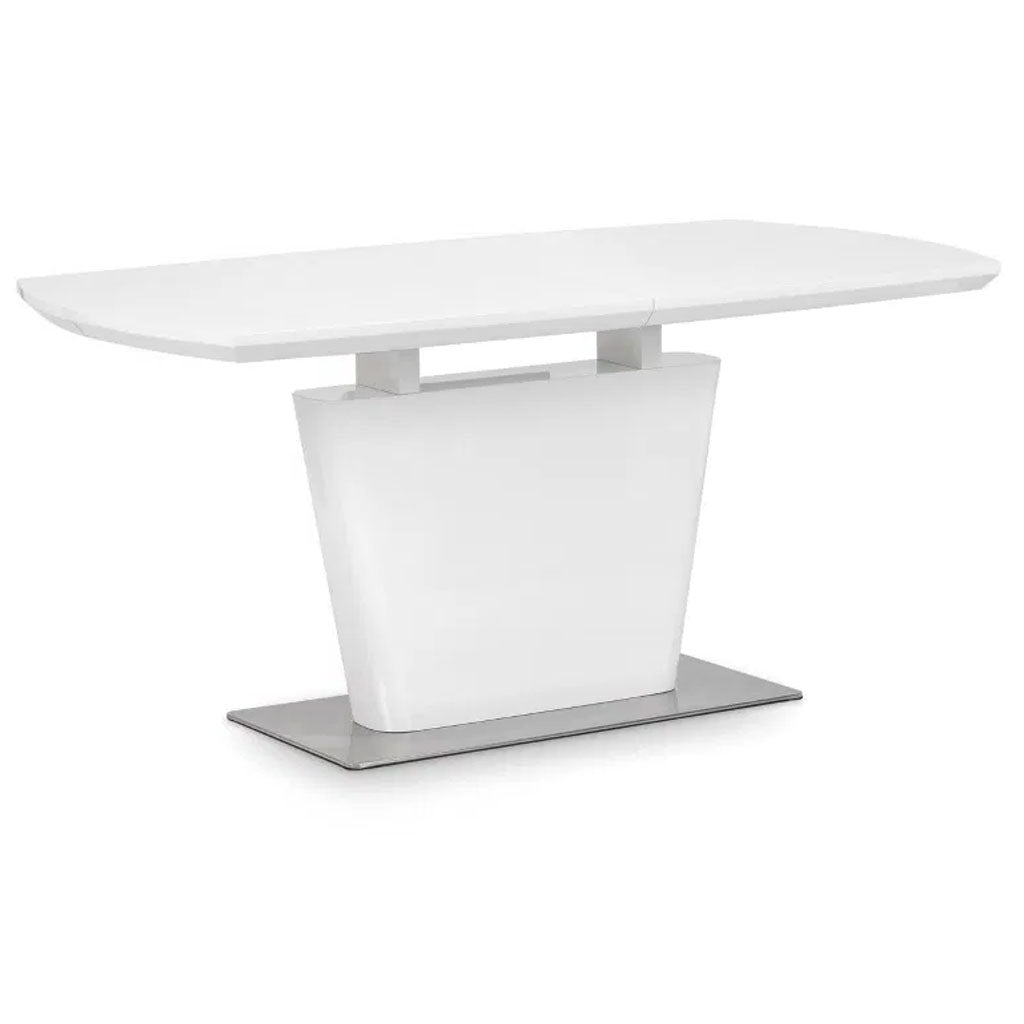 High Gloss Extending Dining Table for 4 to 6 People Rectangular - Como