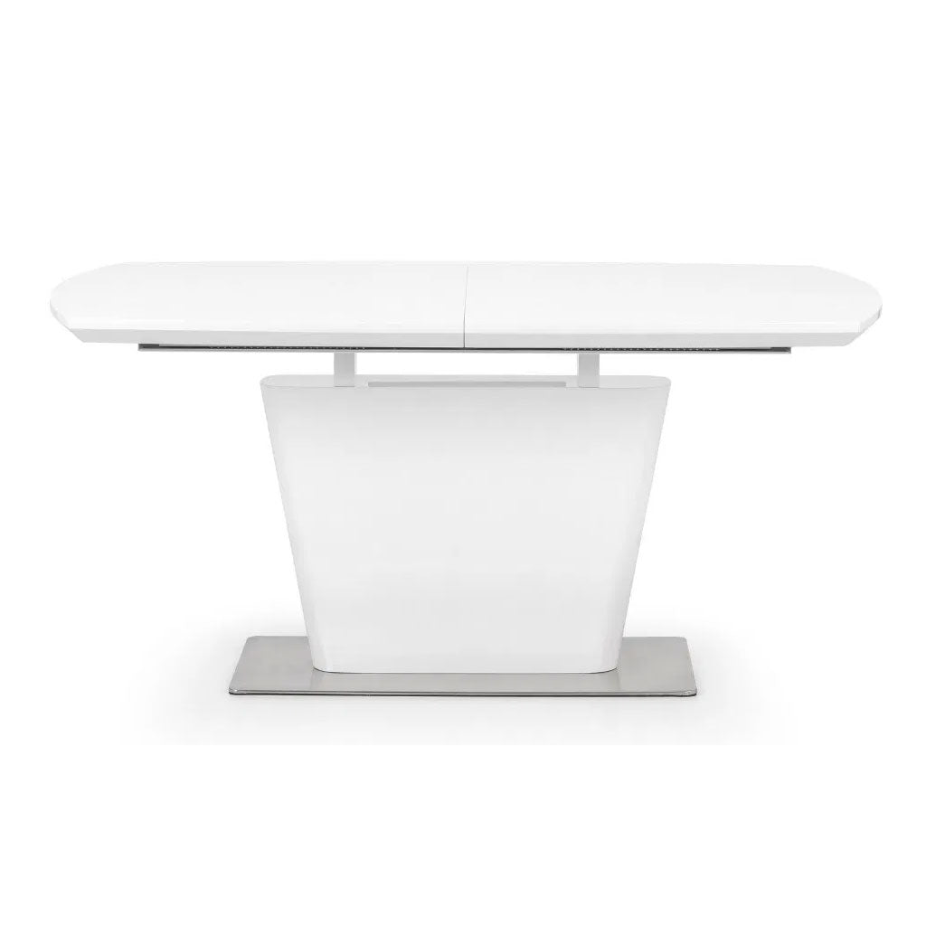 High Gloss Extending Dining Table for 4 to 6 People Rectangular - Como