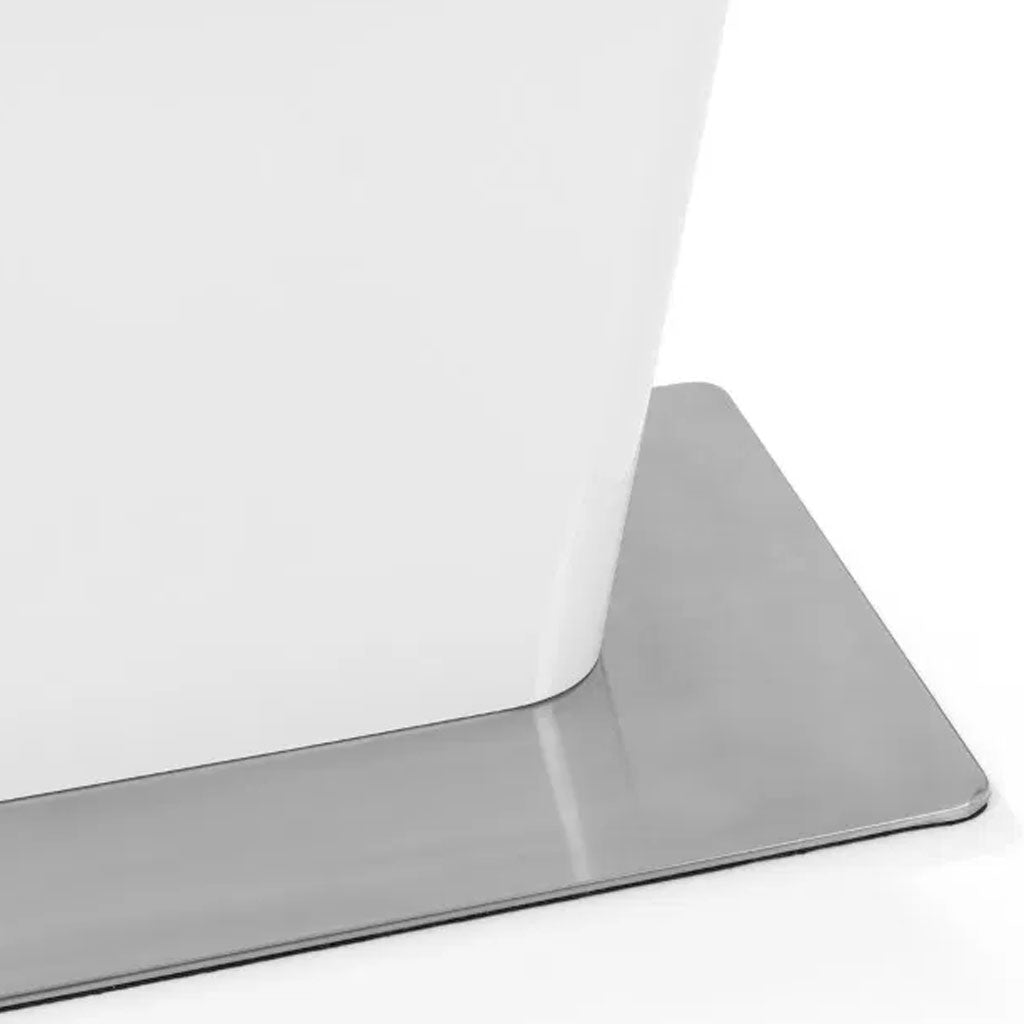 High Gloss Extending Dining Table for 4 to 6 People Rectangular - Como