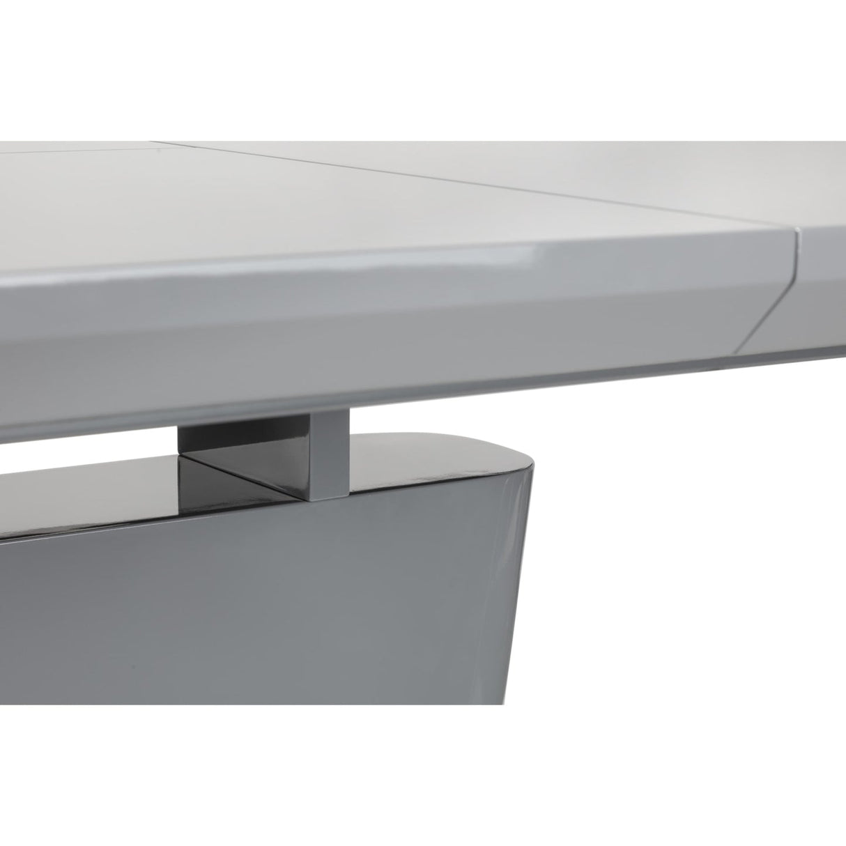 High Gloss Extending Dining Table for 4 to 6 People Rectangular - Como