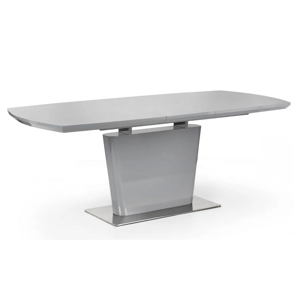 High Gloss Extending Dining Table for 4 to 6 People Rectangular - Como