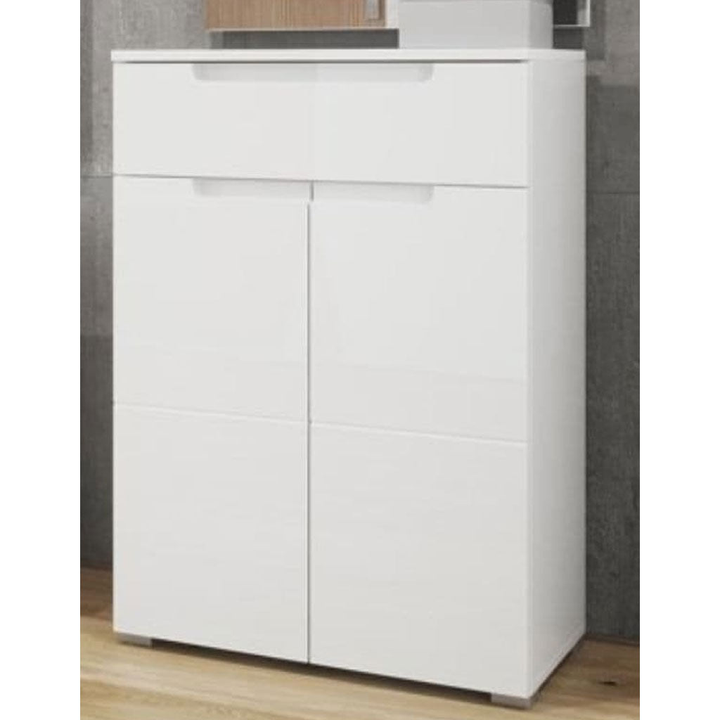 High Gloss Sideboard With 2 Doors And 1 Drawer - Salina
