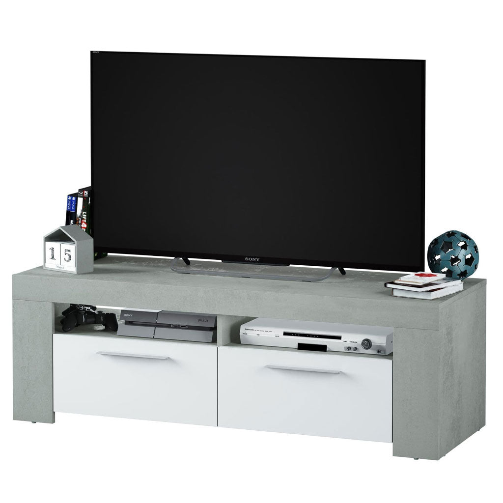 High Gloss TV Stand With 2 Doors - Cuero
