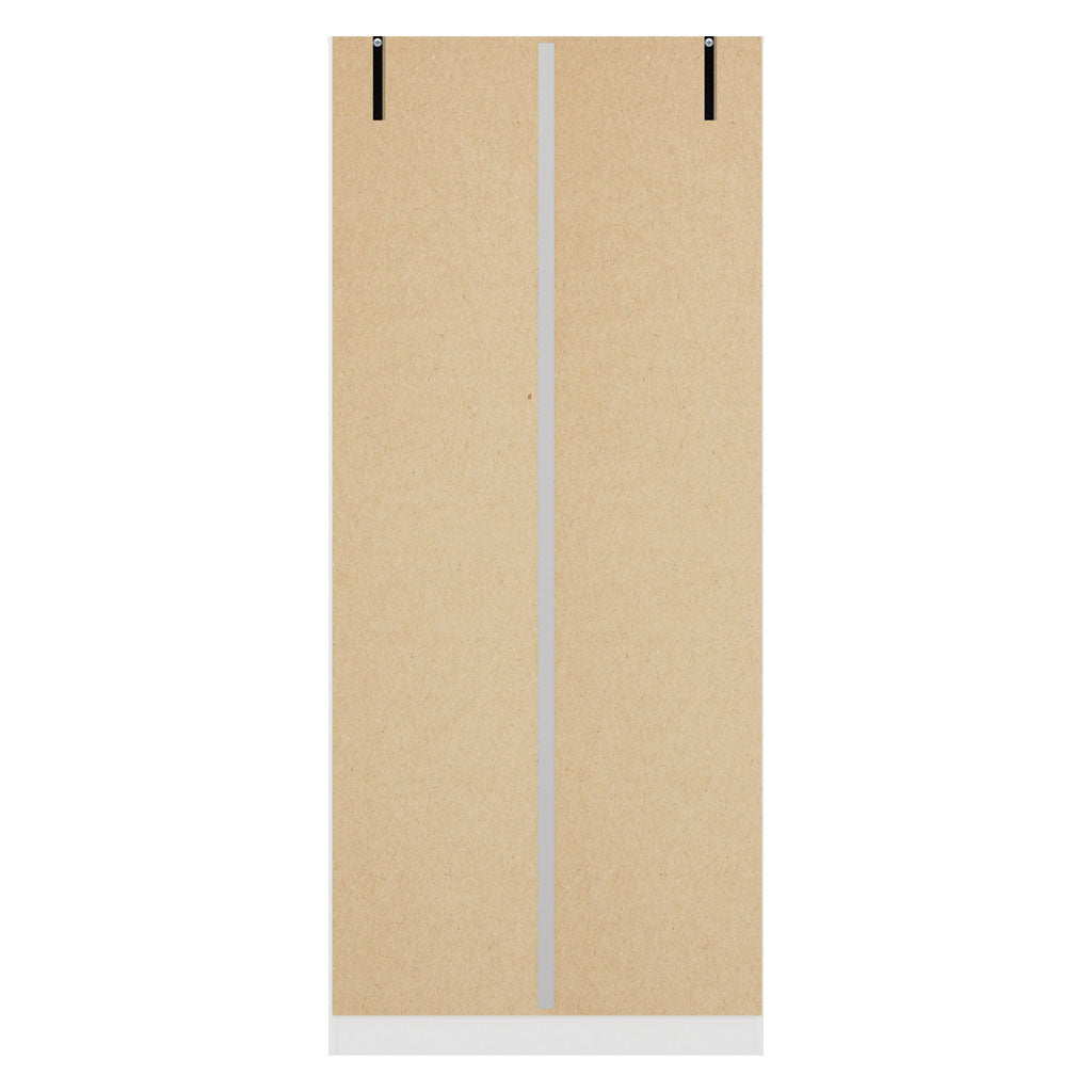 High Gloss Wardrobe With 2 Doors - Denver