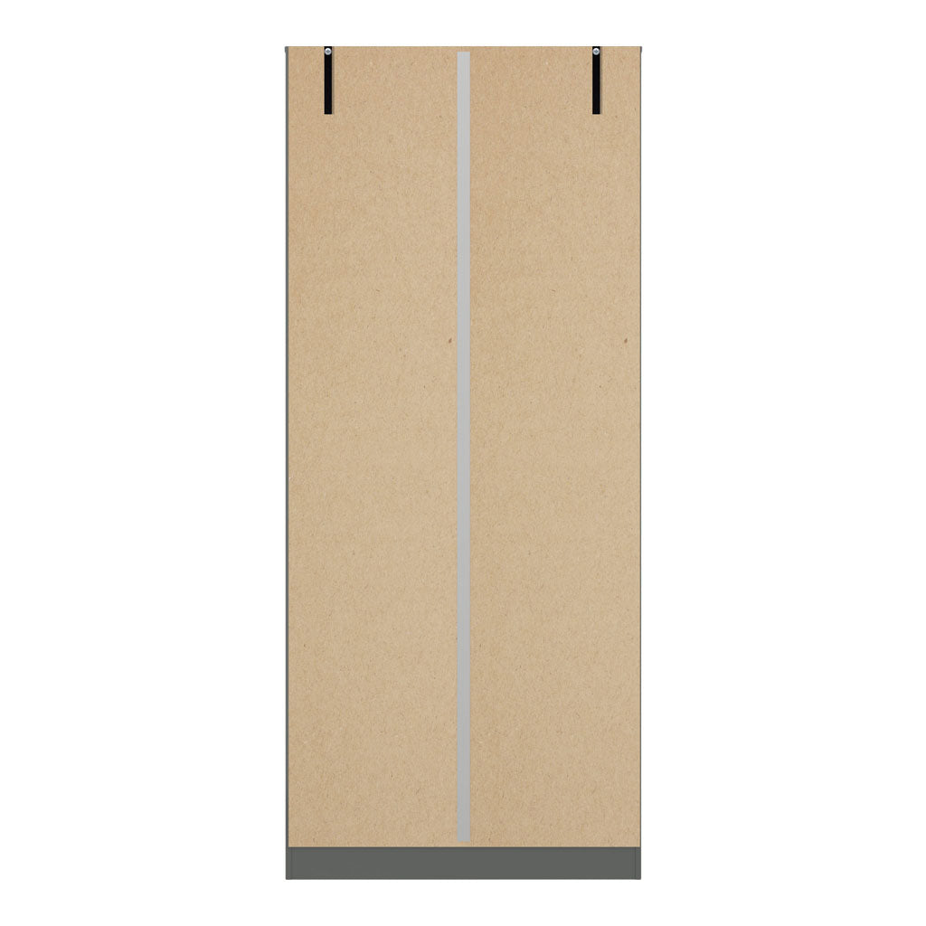 High Gloss Wardrobe With 2 Doors - Denver