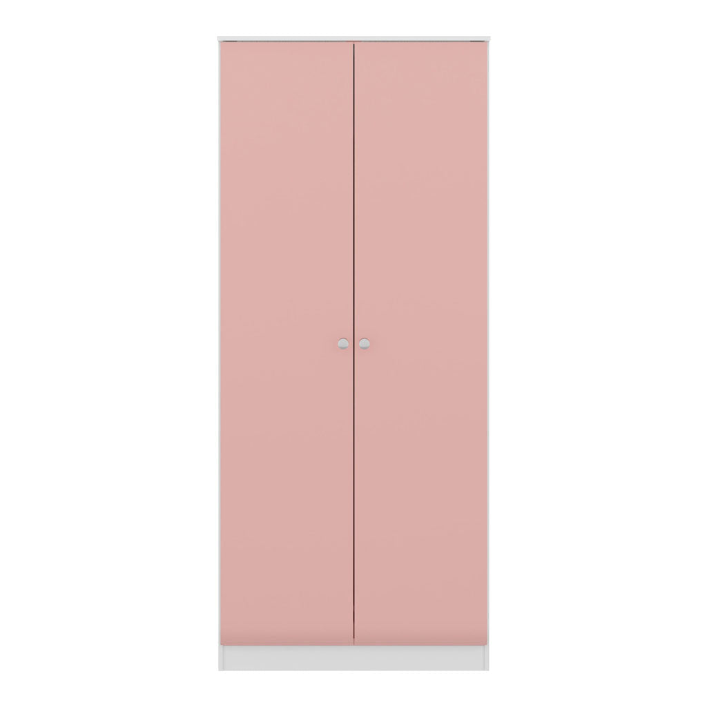 High Gloss Wardrobe With 2 Doors - Denver
