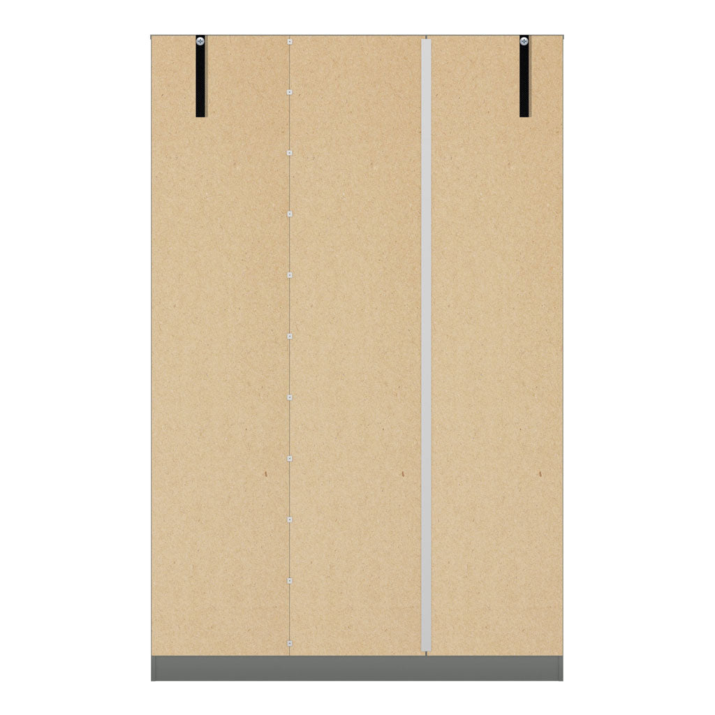 High Gloss Wardrobe With 3 Doors - Denver