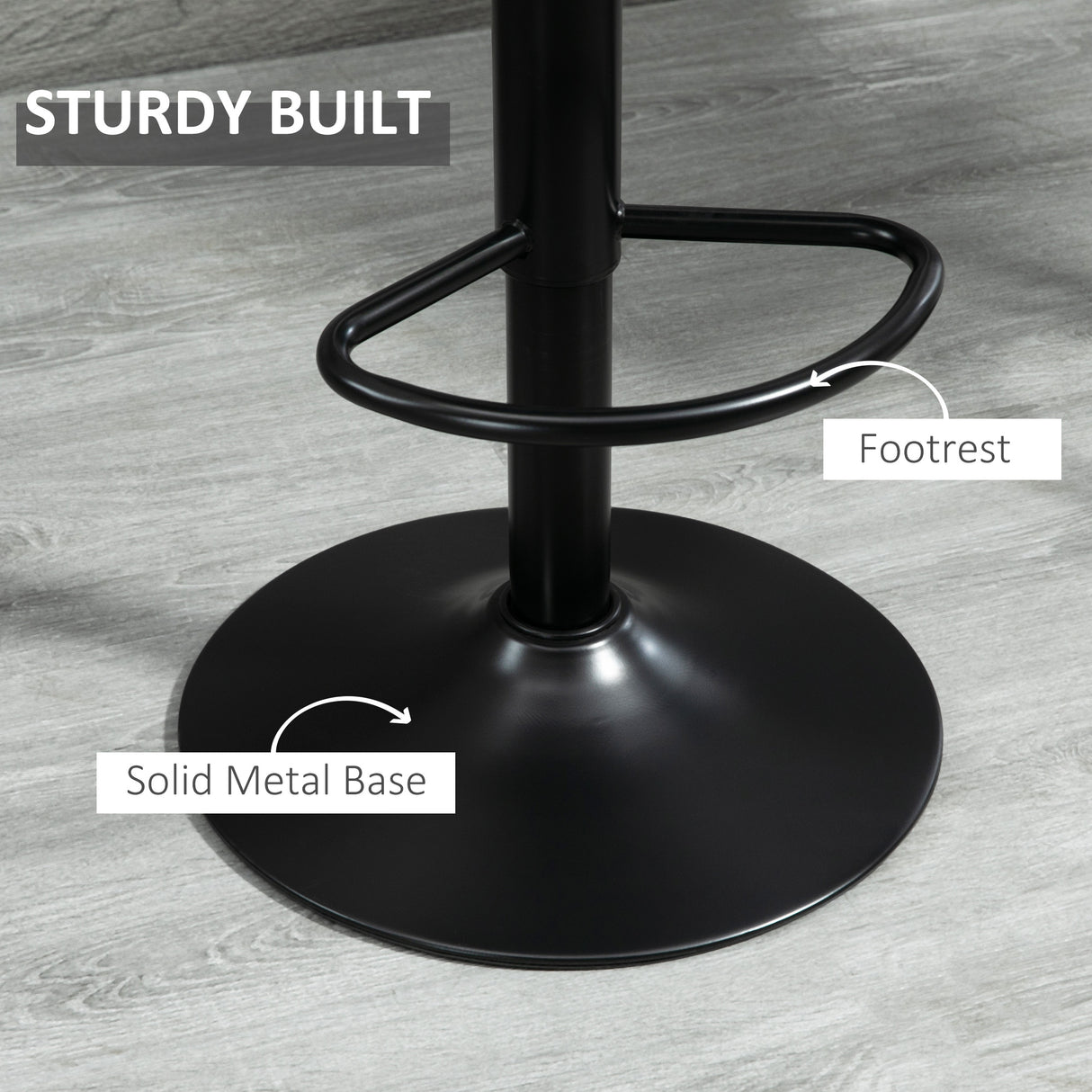 Leathaire Faux Leather Breakfast Bar Stools in Set Of 2 - Velmora