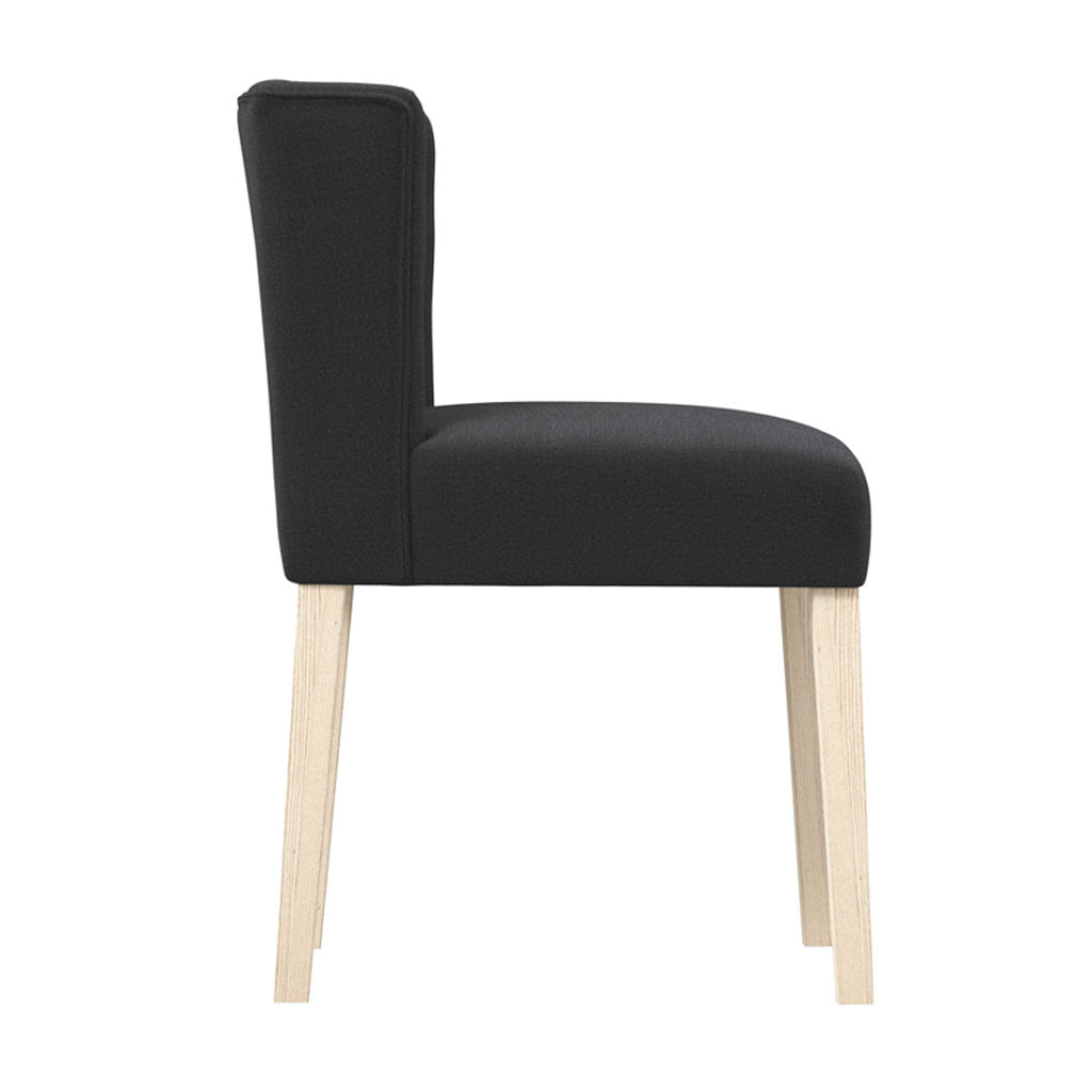 Linen Blend Fabric Dining Chair - Shay