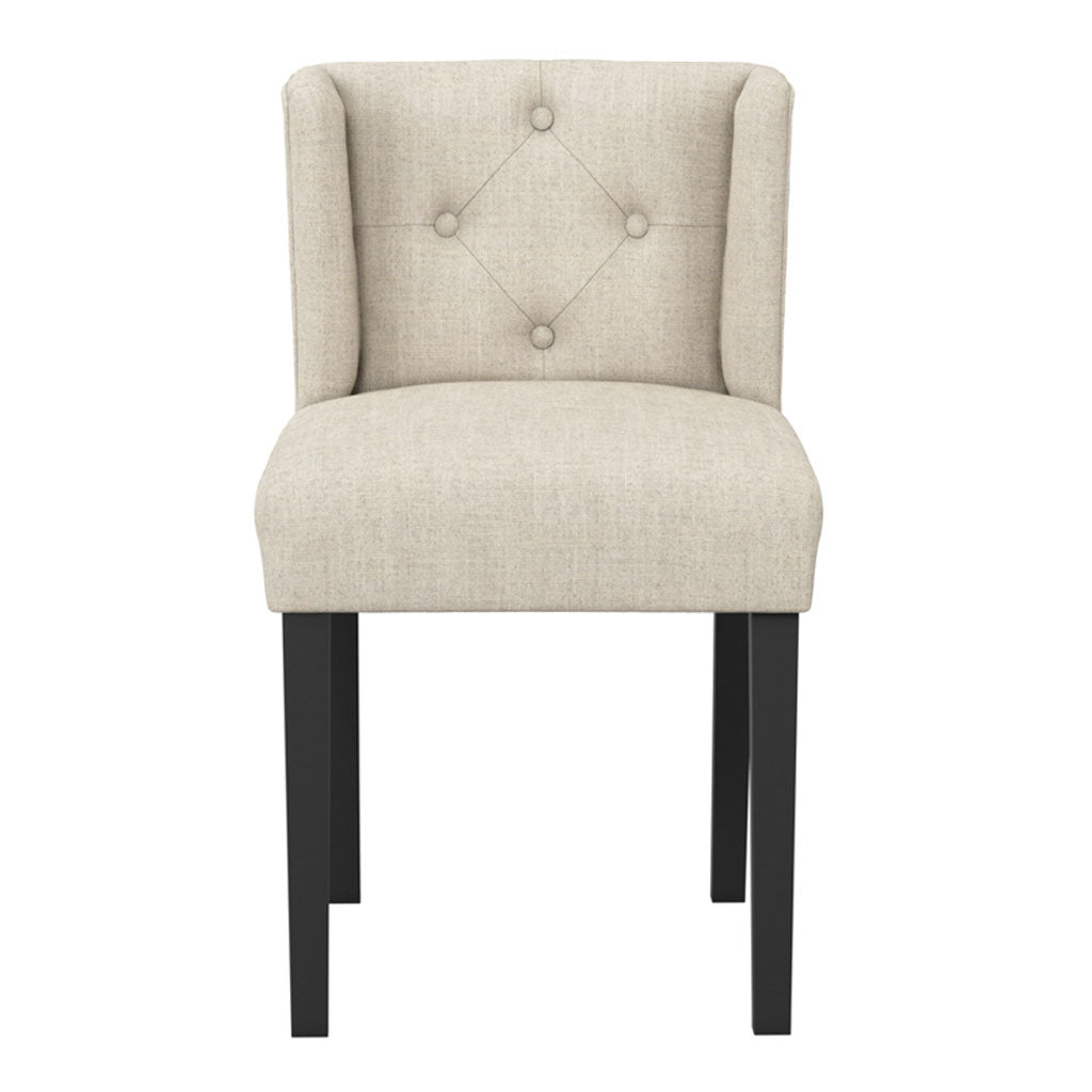 Linen Blend Fabric Dining Chair - Shay