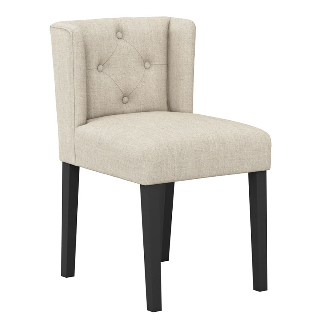 Linen Blend Fabric Dining Chair - Shay