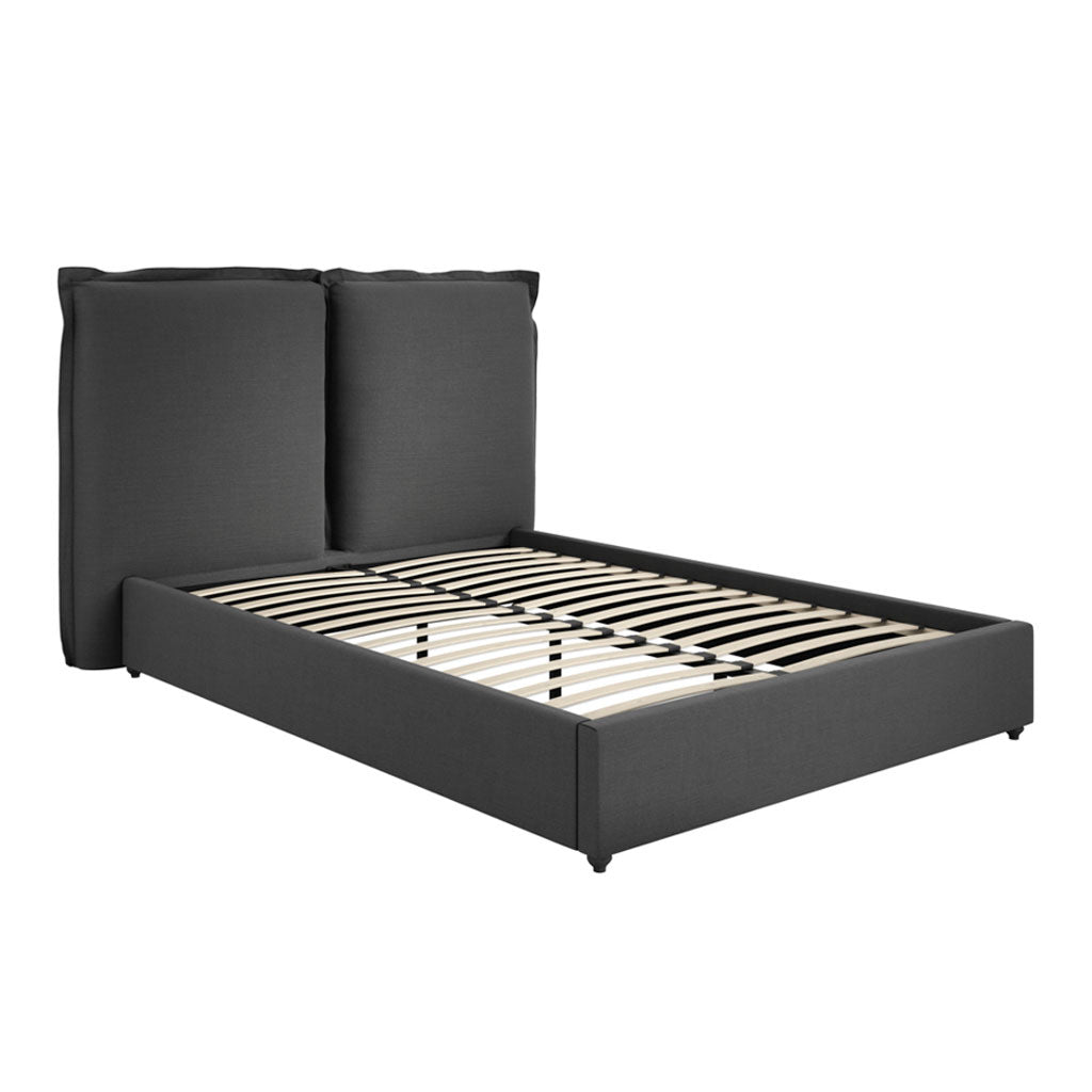 Linen Blend Fabric King Size Bed - Sunday