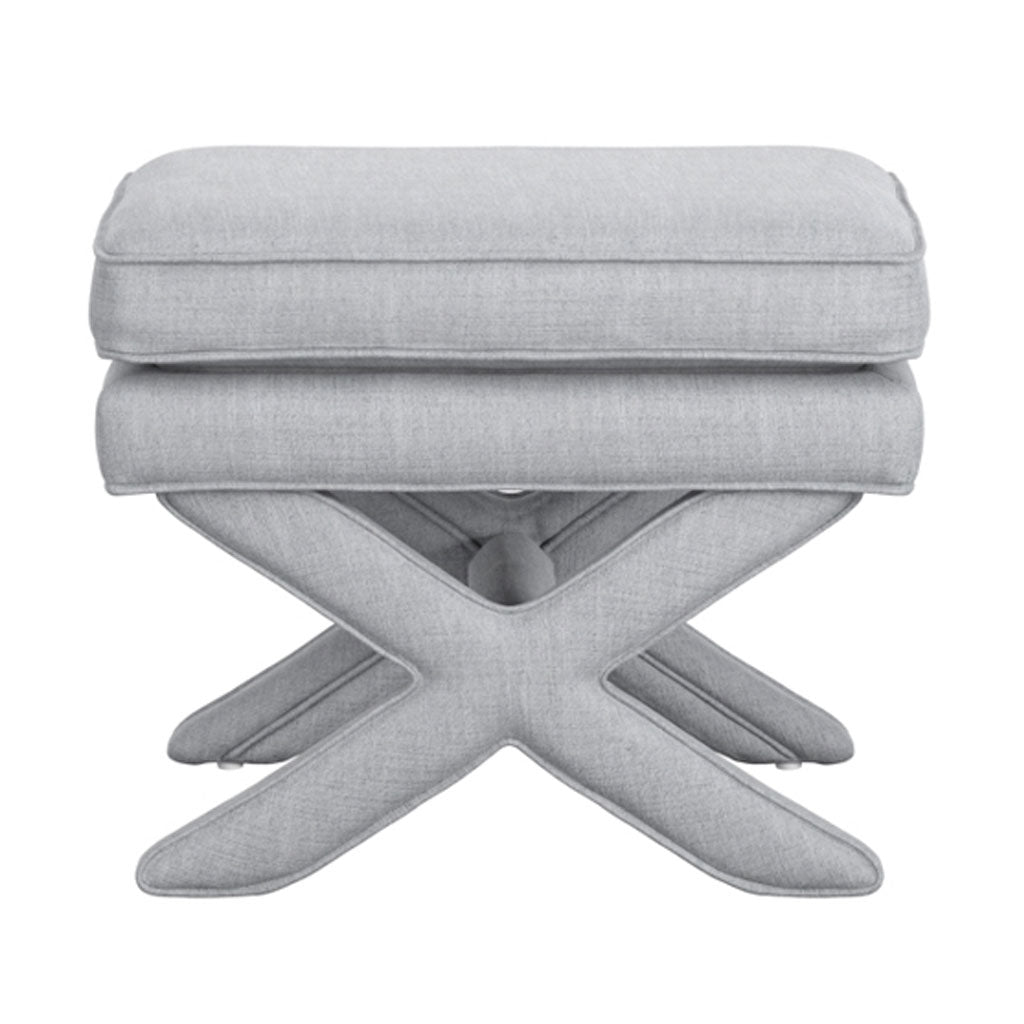 Linen Blend Fabric Stool - Rhode