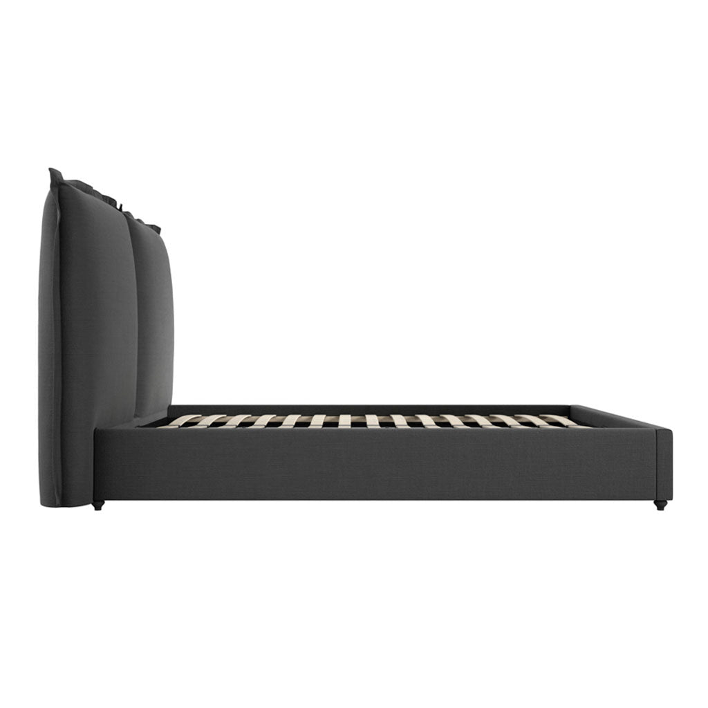 Linen Blend Fabric Super King Size Bed - Sunday