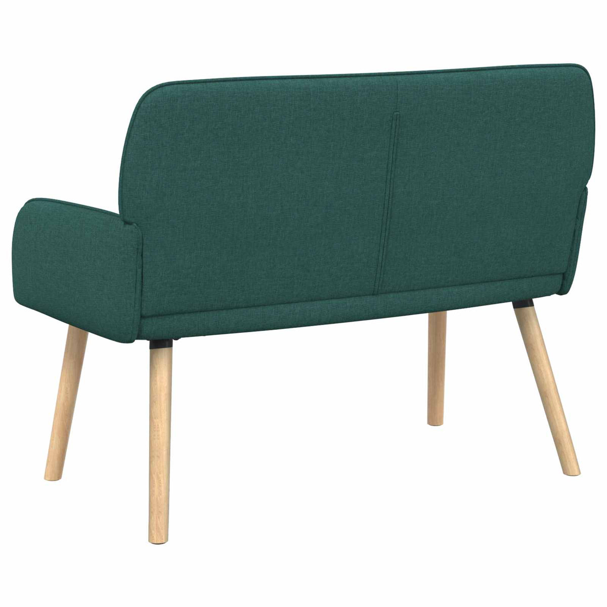 Linen Fabric 2 Seater Sofa 115cm Wide With Wooden Legs - Vantage Home