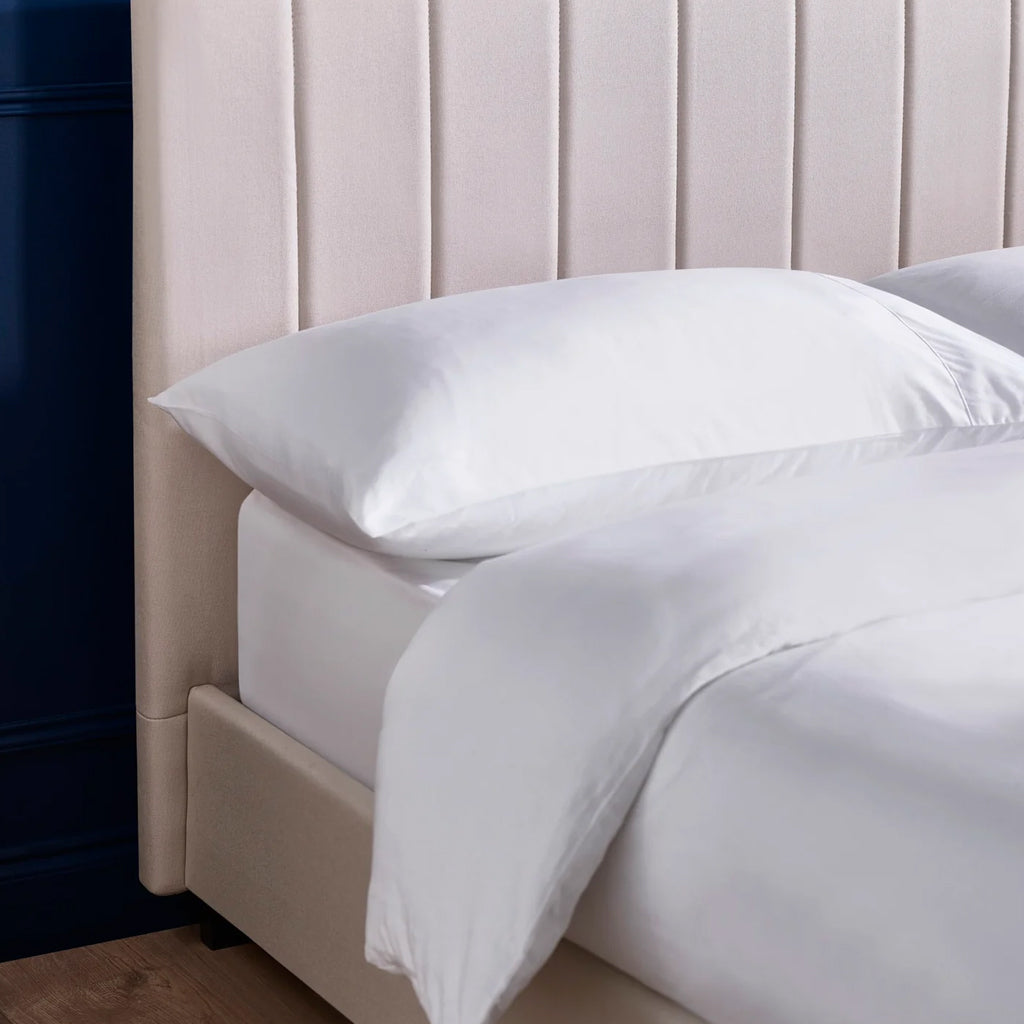 Linen Fabric Double Bed - Aylen