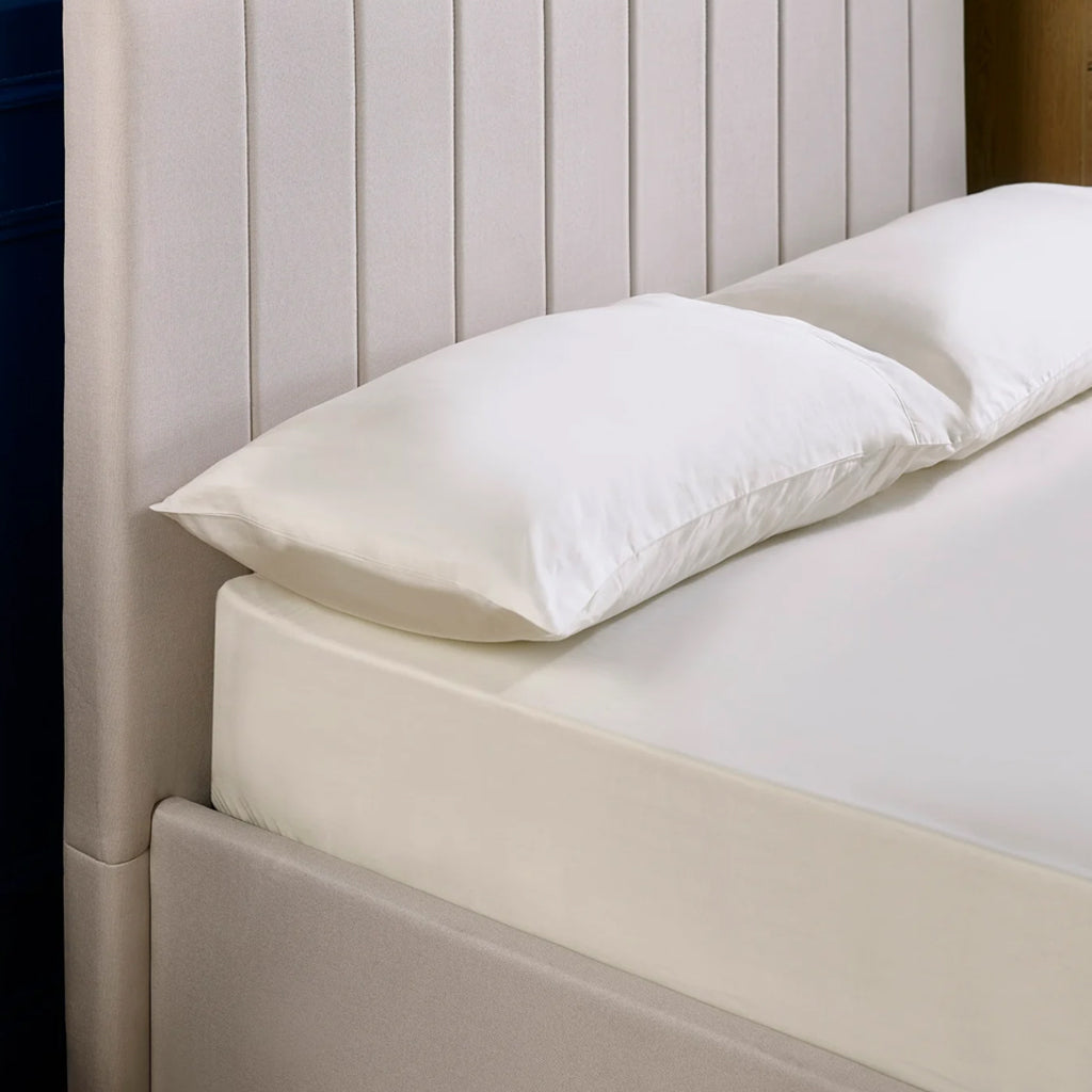 Linen Fabric Ottoman Storage Double Bed - Aylen