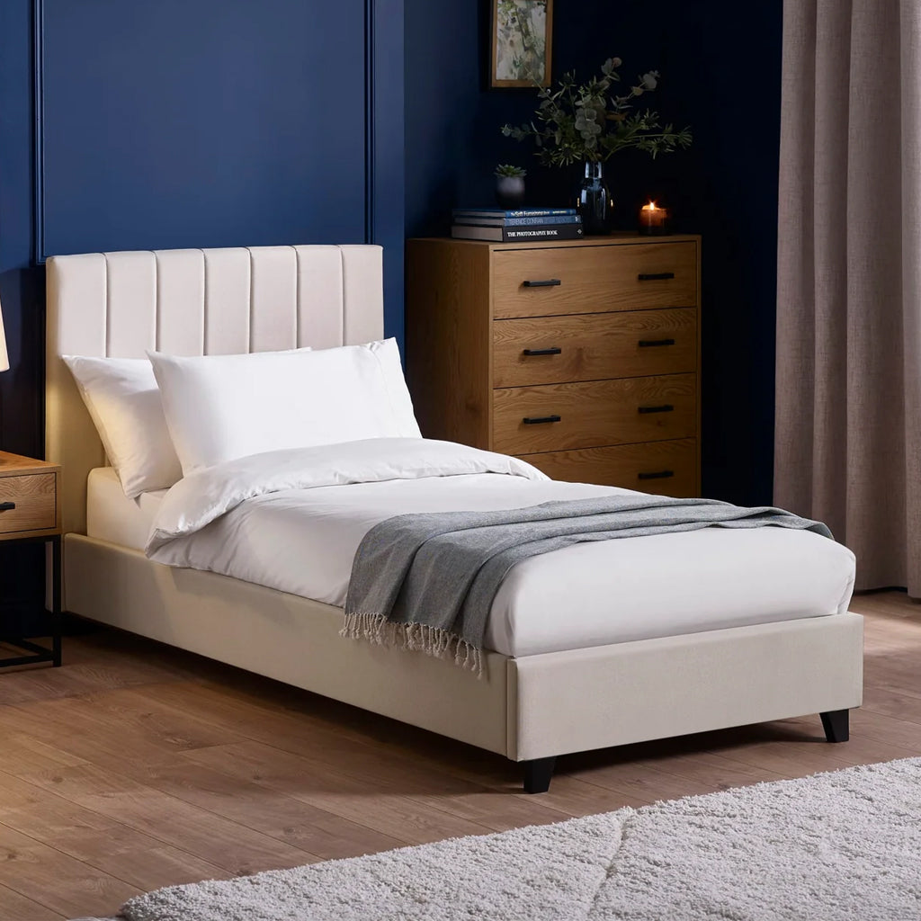 Linen Fabric Single Bed - Aylen