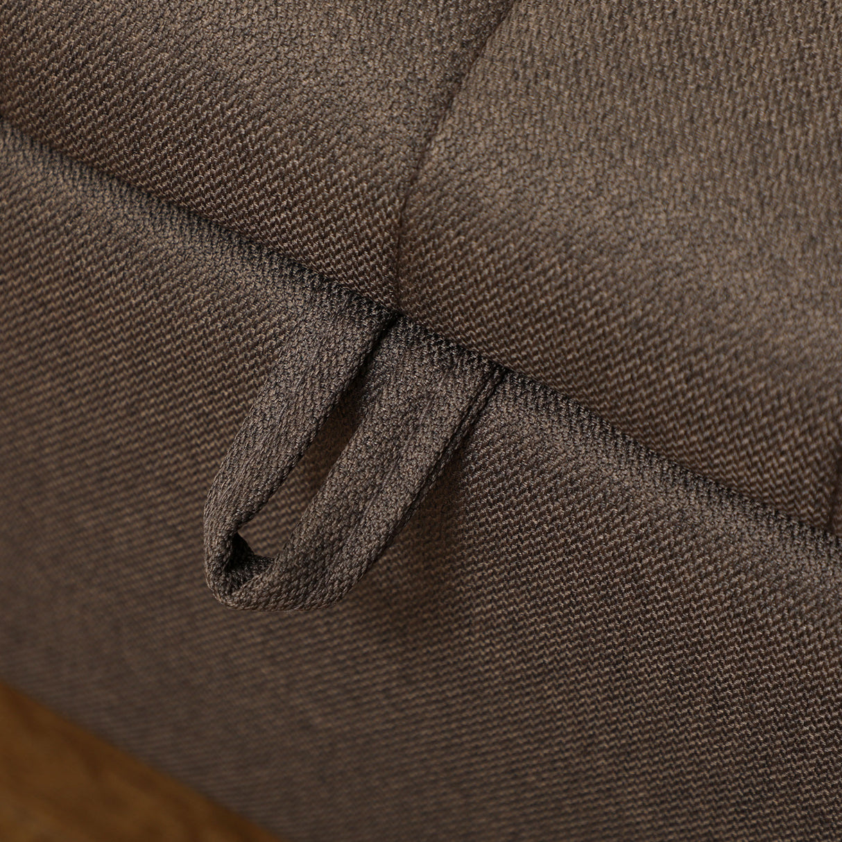 Linen Fabric Storage Ottoman 102cm Wide - Velmora