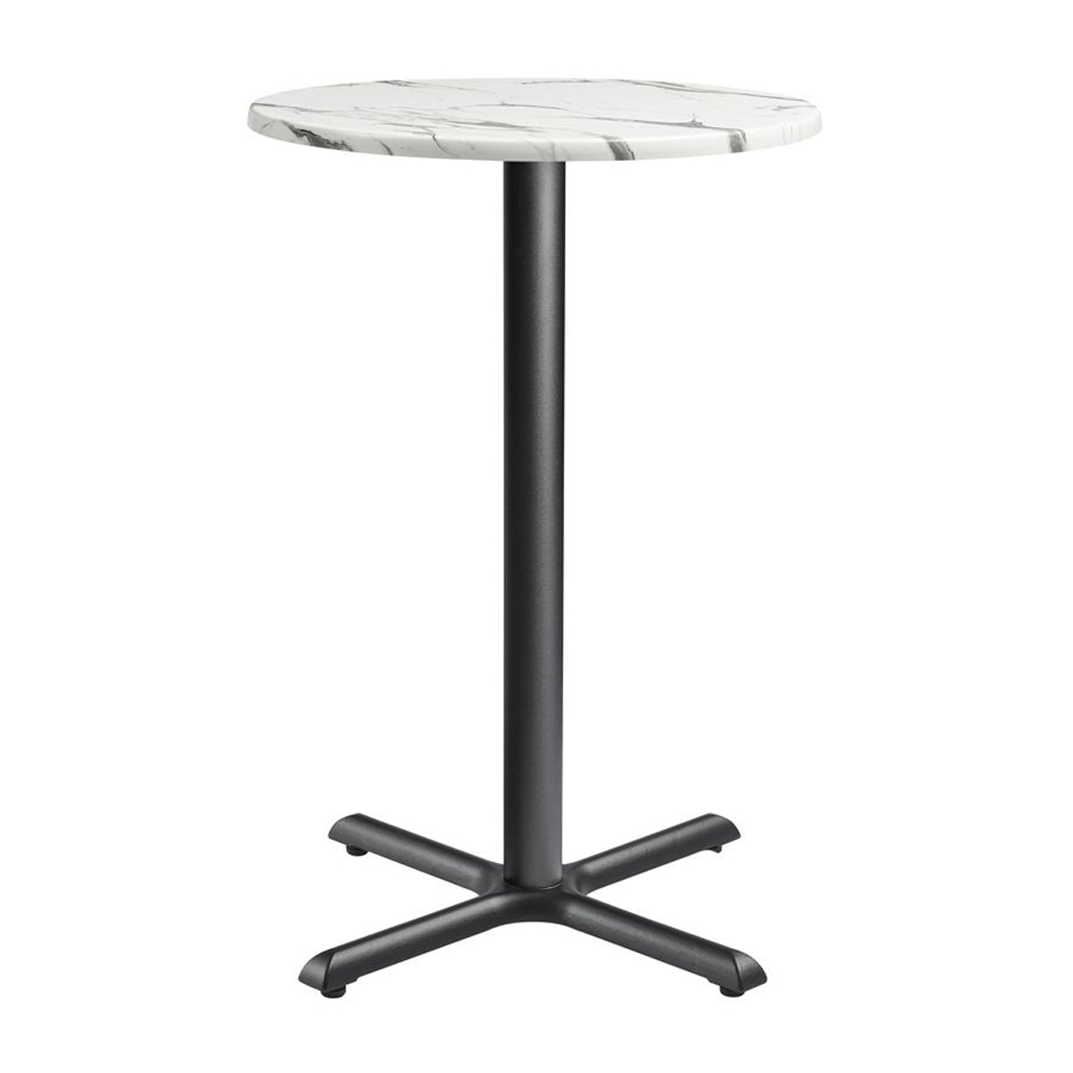 Marble Bar Table for 4 People 90cm Wide Round - Enduratop