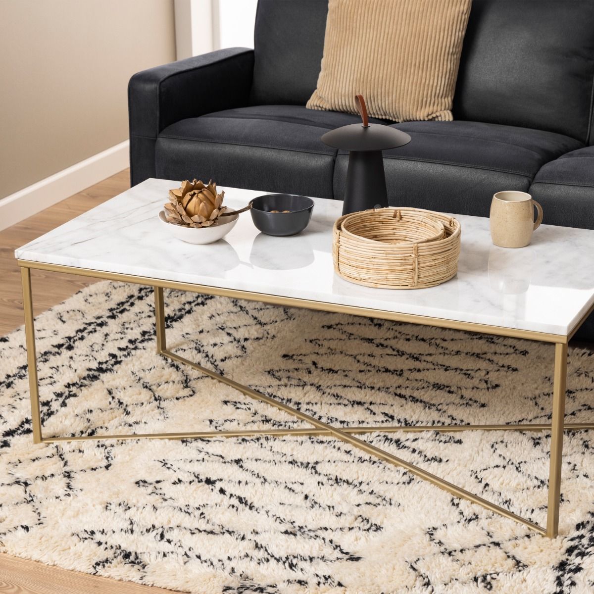 Marble Coffee Table Rectangular - Alisma