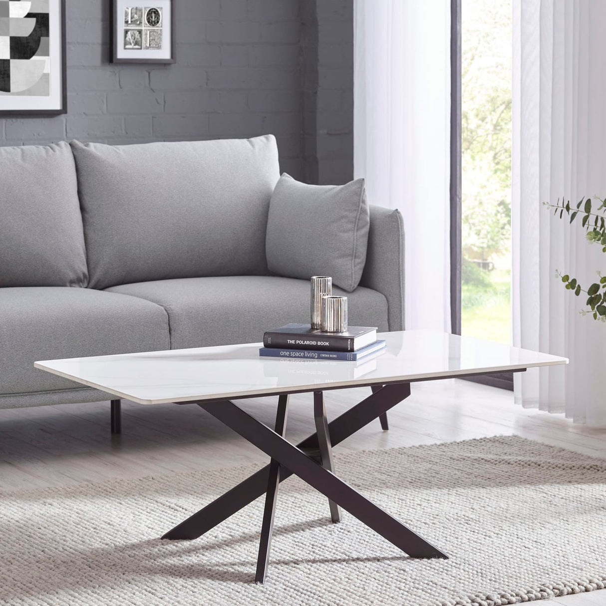 Marble Coffee Table Rectangular - Bradley