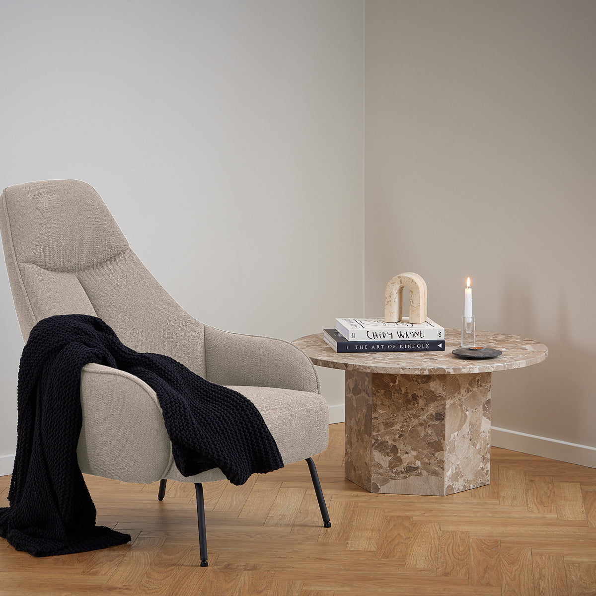 Marble Coffee Table Round - Naxos