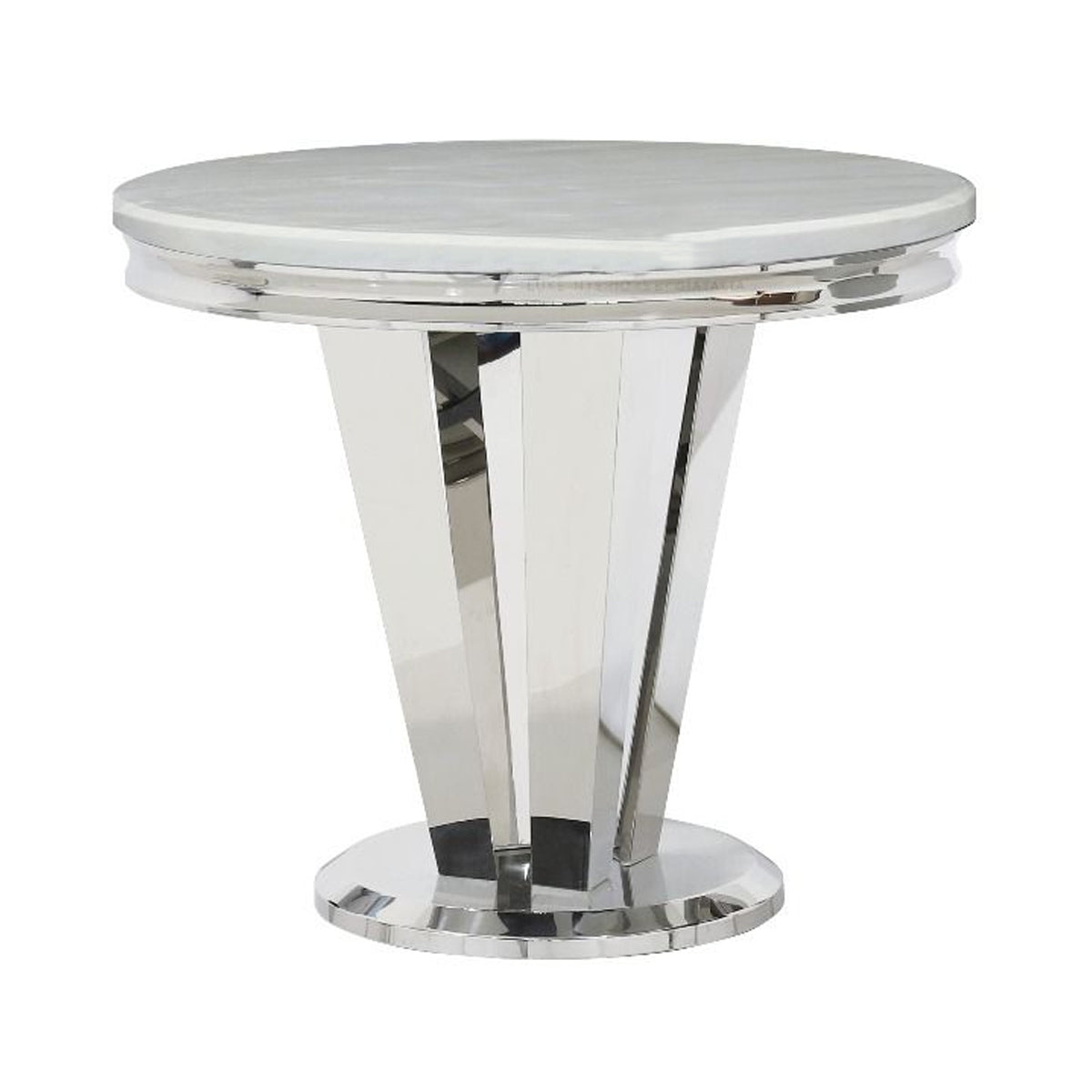 Marble Dining Table for 4 People 90cm Wide Round - Riccardo